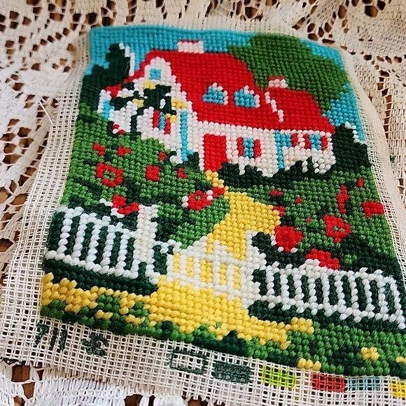Vintage Unframed Needlepoint - Picture 2 of 6